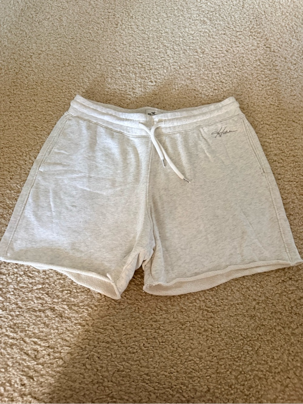 Hollister Light Gray Men's Athletic Lounge Shorts